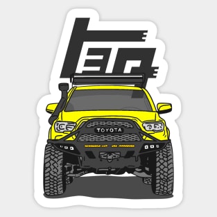 4Runner TRD Offroad adventures - Yellow Essential Sticker